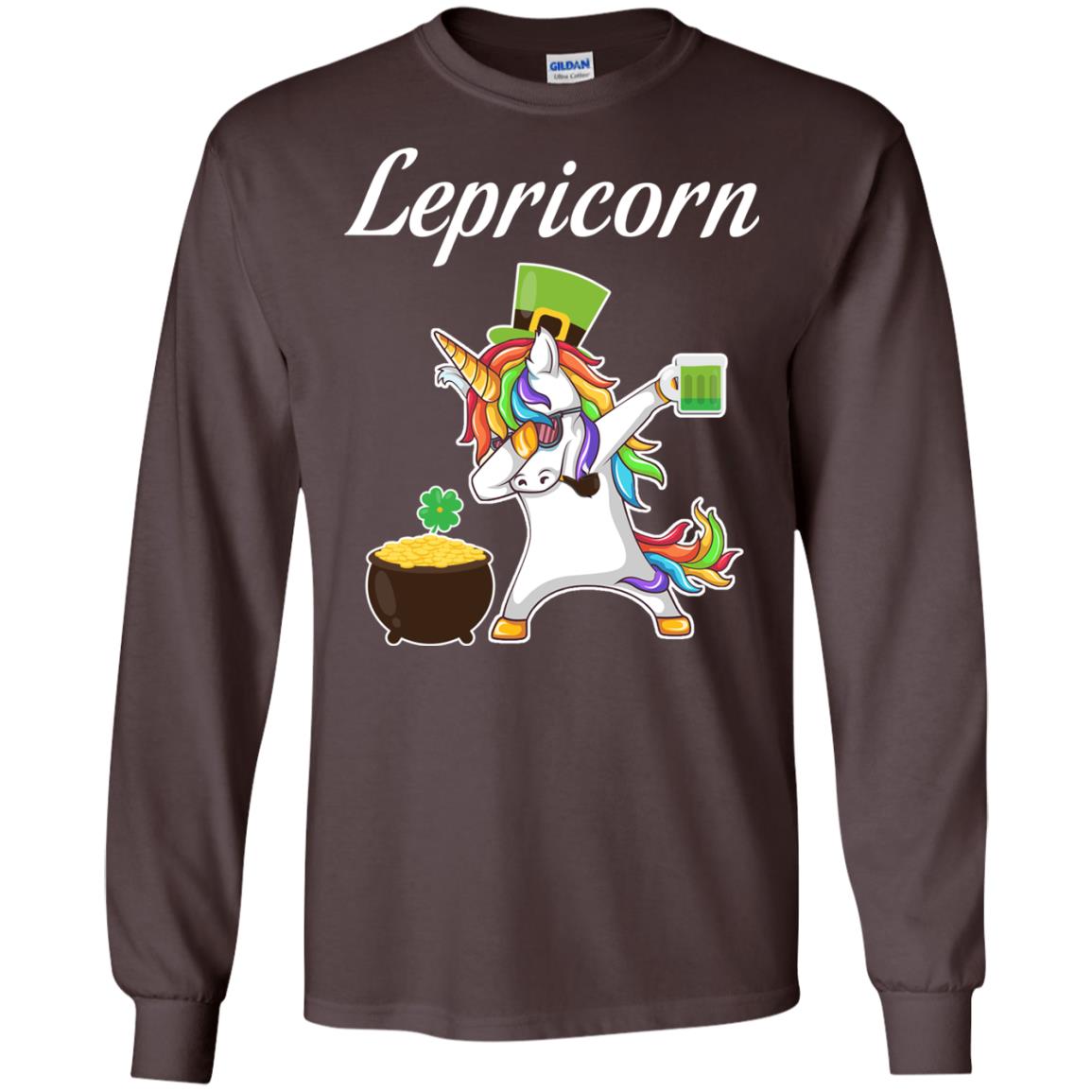 Lepricorn Saint Patrick's Day T-shirt Dark Chocolate