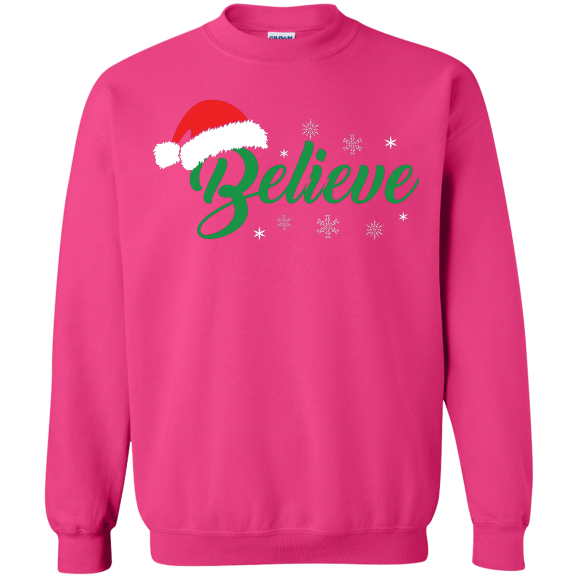 Christmas T-Shirt Believe In Santa Heliconia