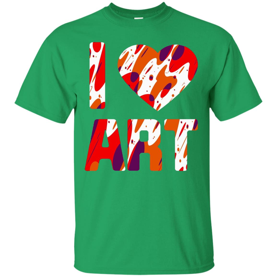 Artist T-shirt I Love Art Irish Green