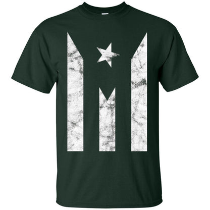 Boricua T-shirt Puerto Rico Black Flag T-shirt Forest Green