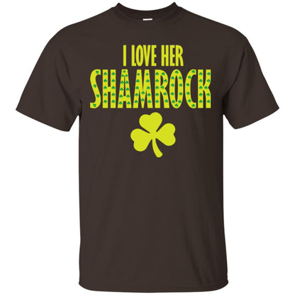 St. Patrick's Day T-shirt I Love Her Shamrock Dark Chocolate