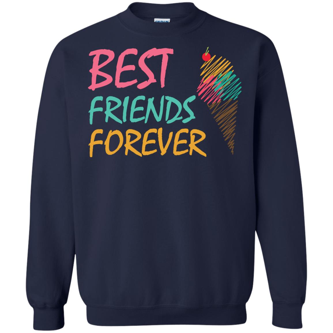 Best Friends Forever Ice Cream Lover T-shirt Navy