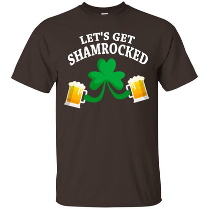Patrick_s Day T-shirt Let_s Get Shamrocked Dark Chocolate