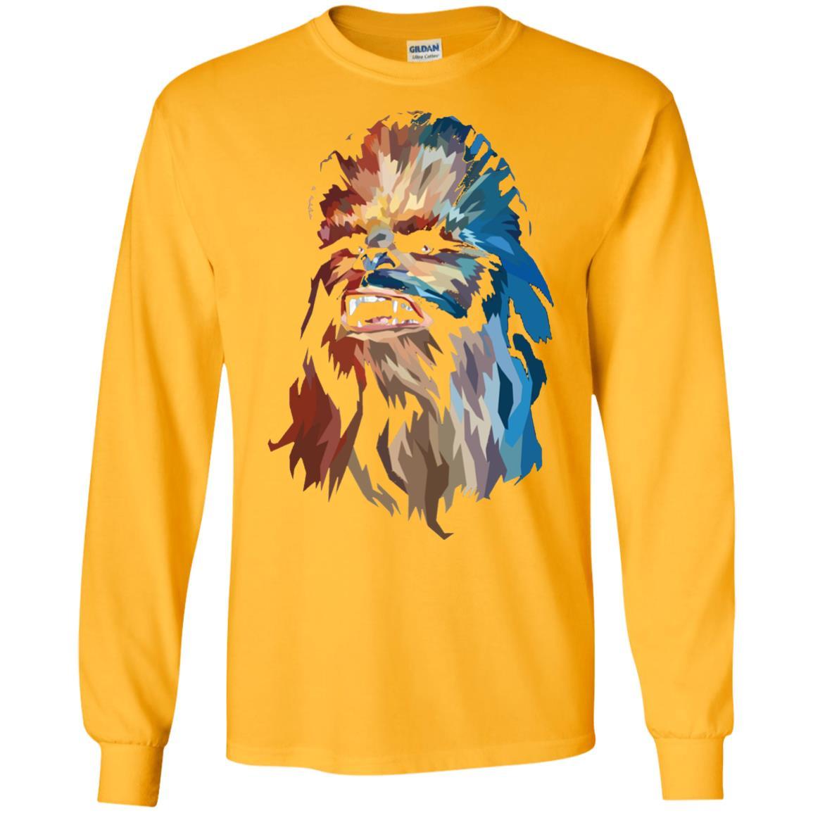 Chewbacca Art T-shirt Gold