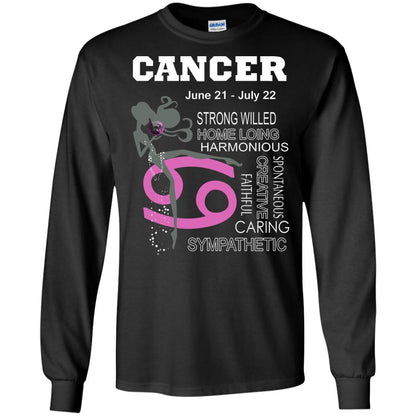 Cancer Strong Willed Home Loing Harmonious Faithful Creative Spontaneous Caring Sympathetic Black