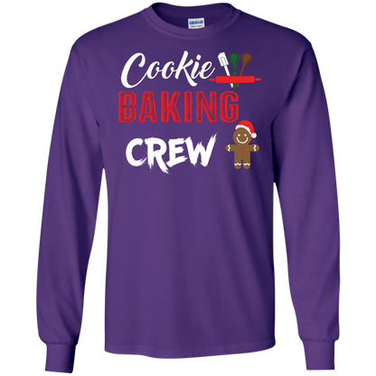 Christmas T-Shirt Cookie Baking Crew Purple