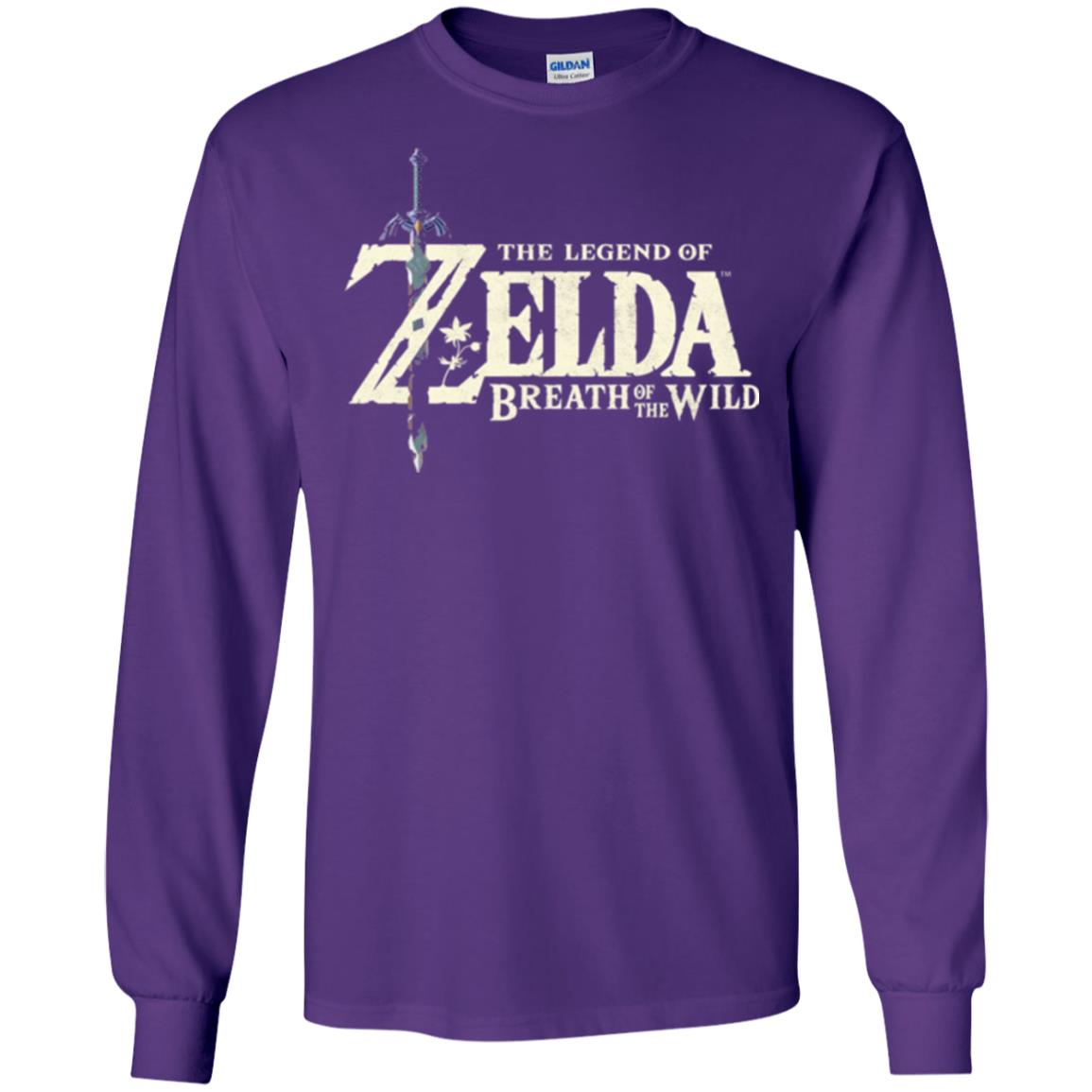 Game T-shirt Nintendo Zelda Breath Of The Wild Purple