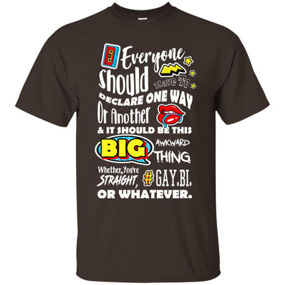 Whether You_re Straight Gay Bi Or Whatever Lgbt Shirt Dark Chocolate