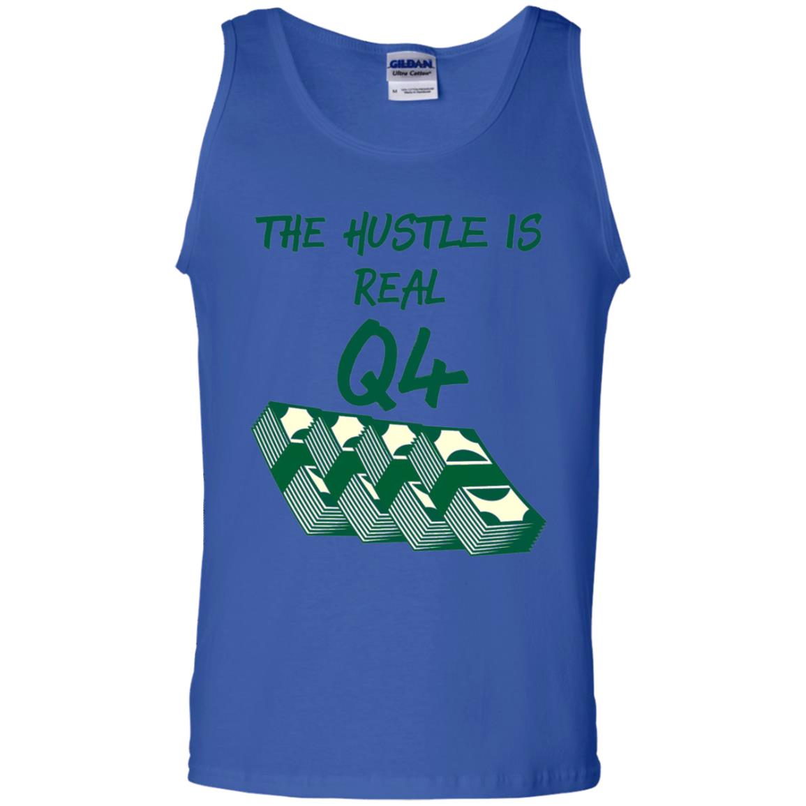 Money T-shirt The Hustle Is Real Q4 Making Money Novelty Royal