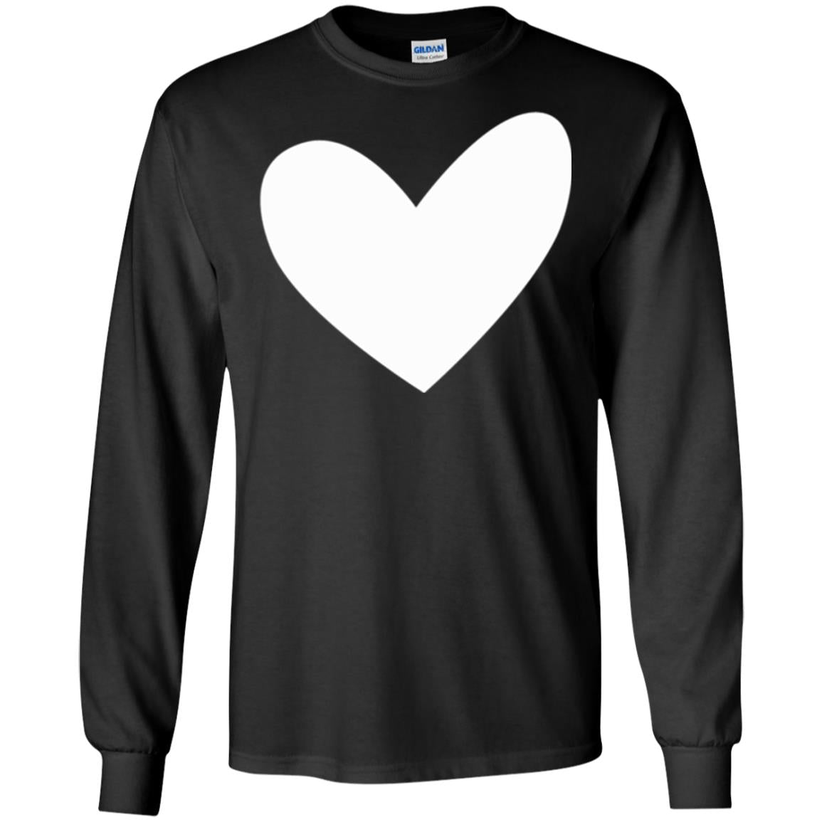 All About Heart T-shirt Cute Heart For Valentine Black