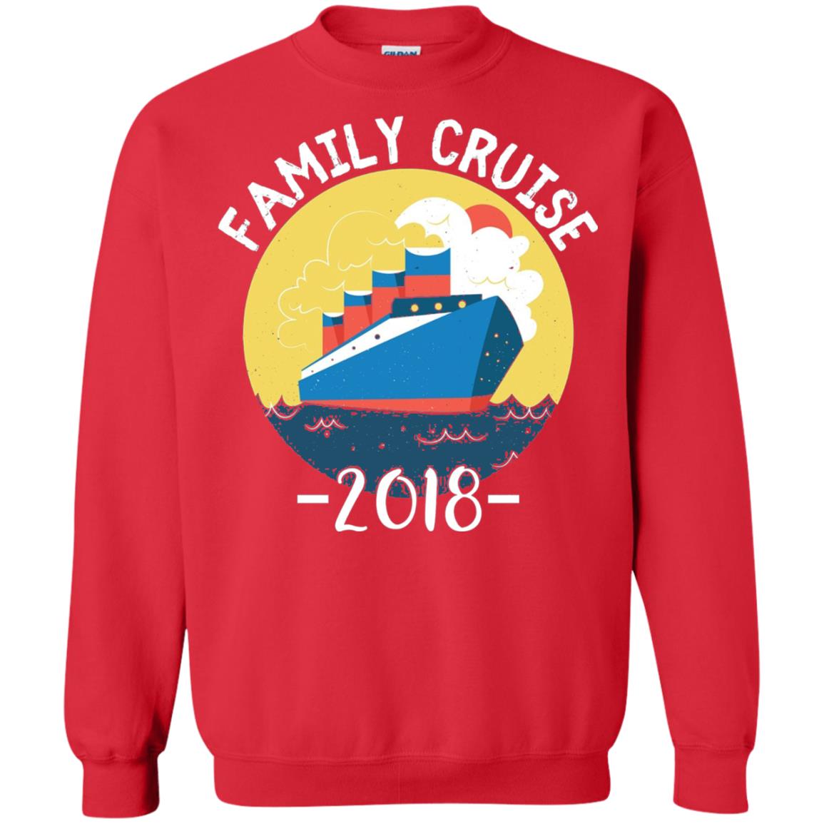 Summer Holiday T-shirt Family Cruise 2018 Red