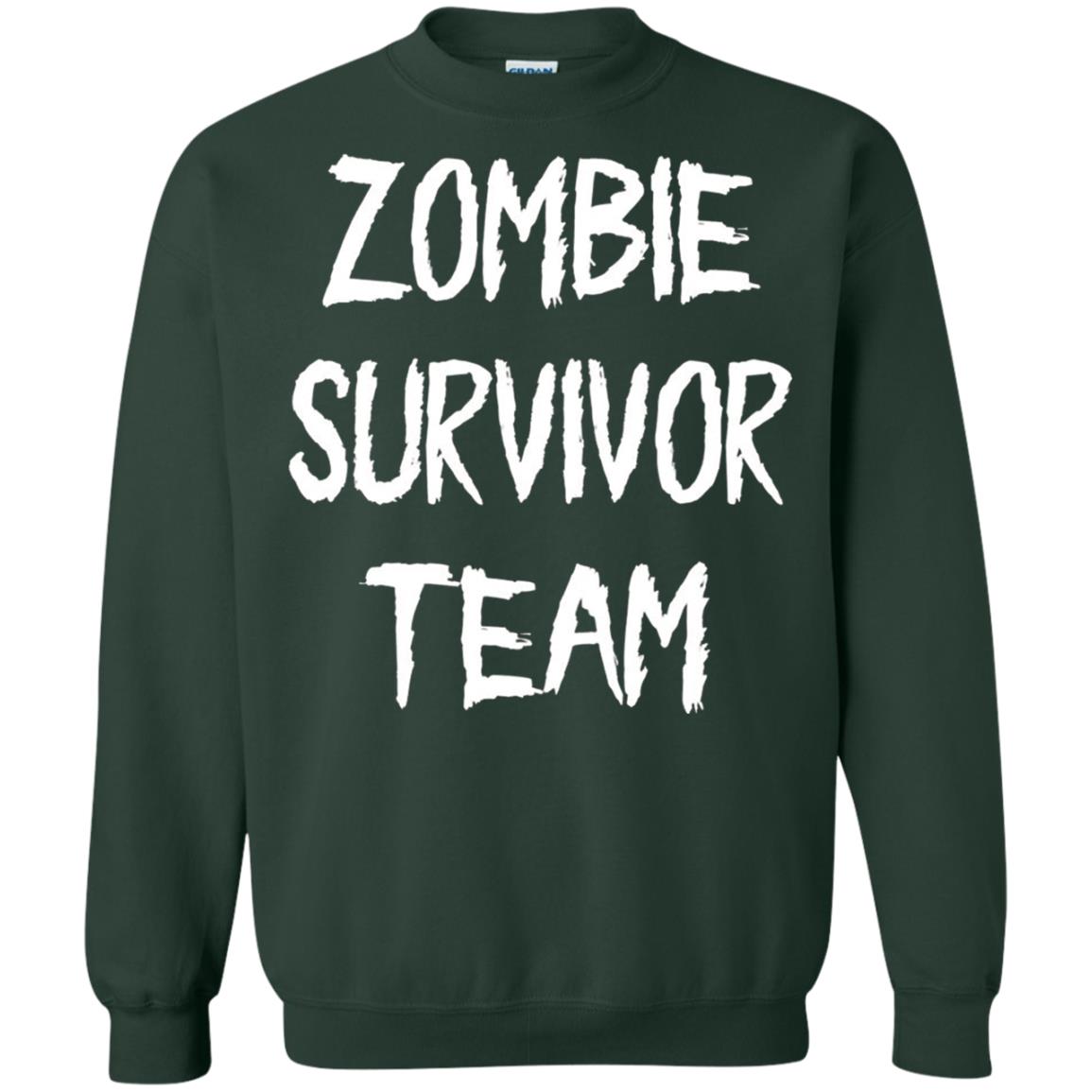 Zombie Lover T-shirt Zombie Survivor Team Forest Green
