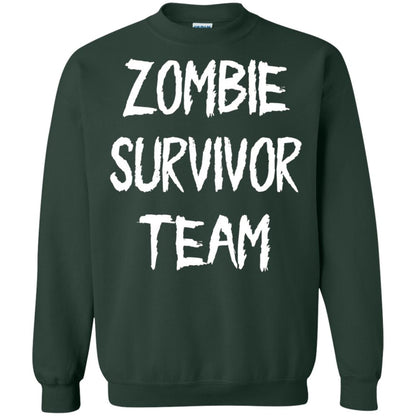 Zombie Lover T-shirt Zombie Survivor Team Forest Green