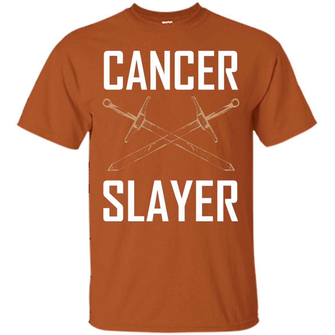 Cancer Slayer Cancer Survivor Shirt Texas Orange