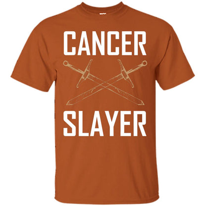 Cancer Slayer Cancer Survivor Shirt Texas Orange