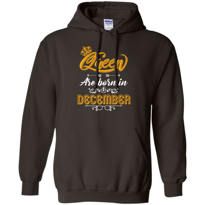 Brithday T-Shirt Queen Are Born In December Dark Chocolate