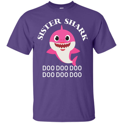 Sister Shark Family Shark Shirt Purple