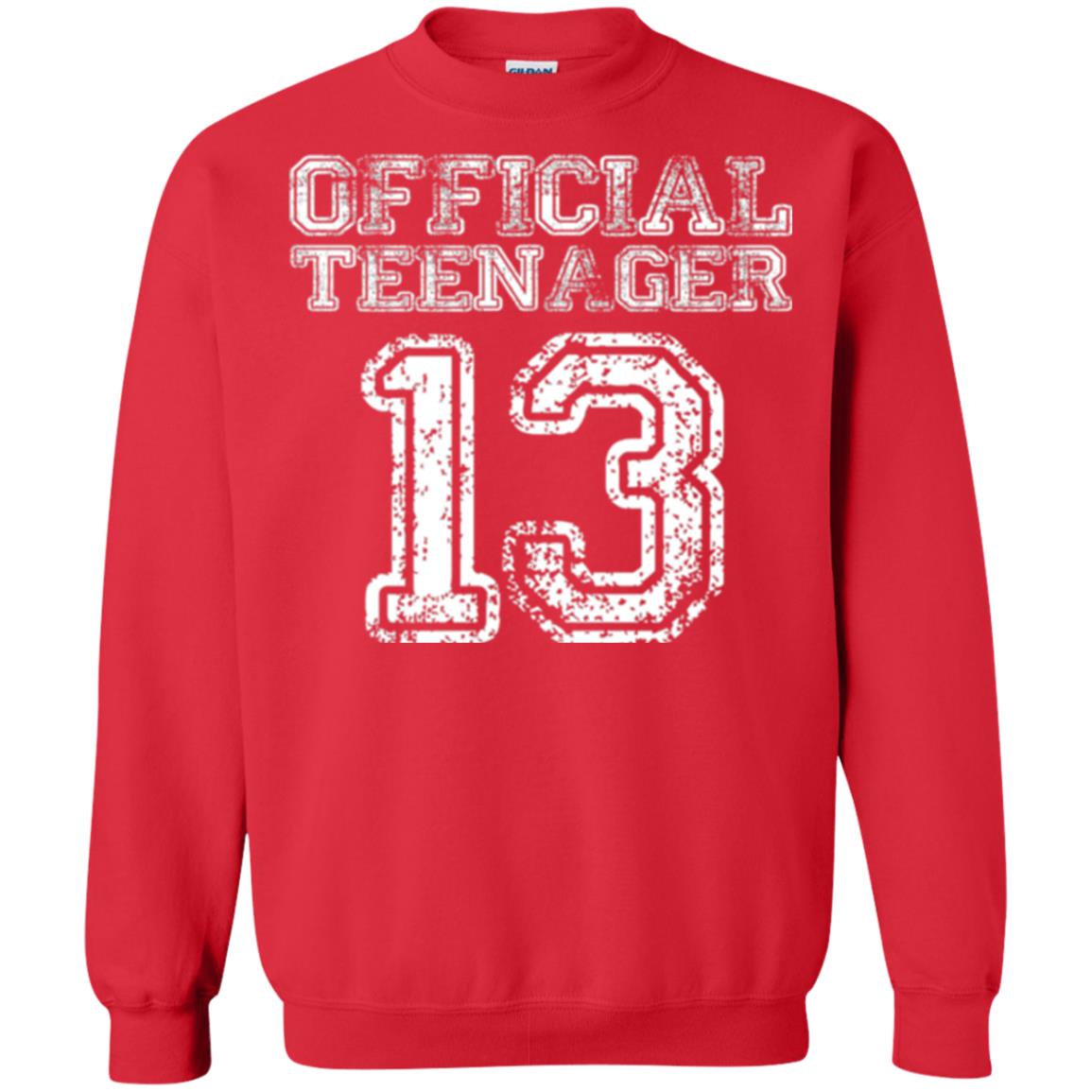 Brithday T-shirt Official Teenager T-shirt Red