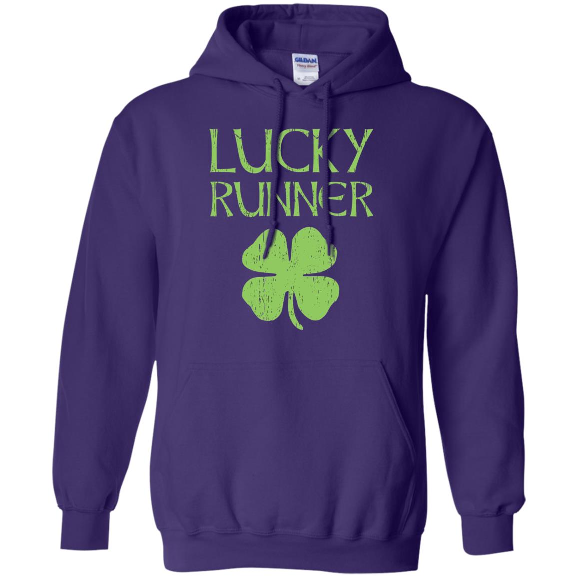 Irish Running Lucky Runners St. Patrick_s Day T-shirt Purple