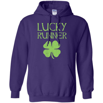 Irish Running Lucky Runners St. Patrick_s Day T-shirt Purple
