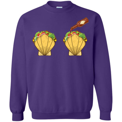 Mermaid Shell T-shirt Taco Bra And Spicy Chili Sauce Purple
