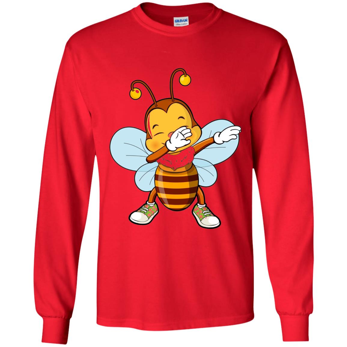 Dabbing Bee Dab Dancing Beekeeping Bee Lover T-shirt Red