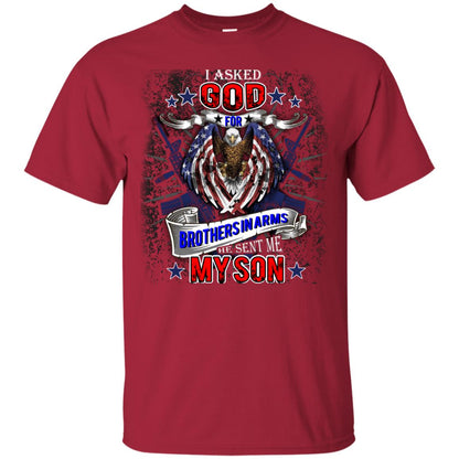 God Sent Me My Son Daddy T-shirt Cardinal