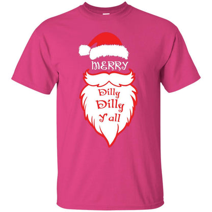 Christmas T-shirt Merry Dilly Dilly Y'all Heliconia