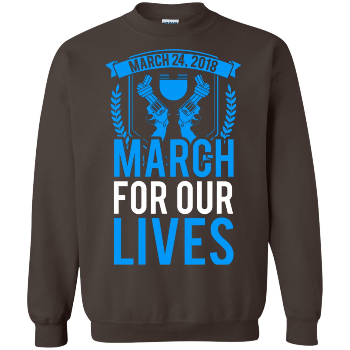 Anti Gun T-shirt March For Our Lives March 24 2018 Dark Chocolate