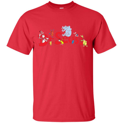 Dr. Seuss Family National Wear Red Day T-shirt Red