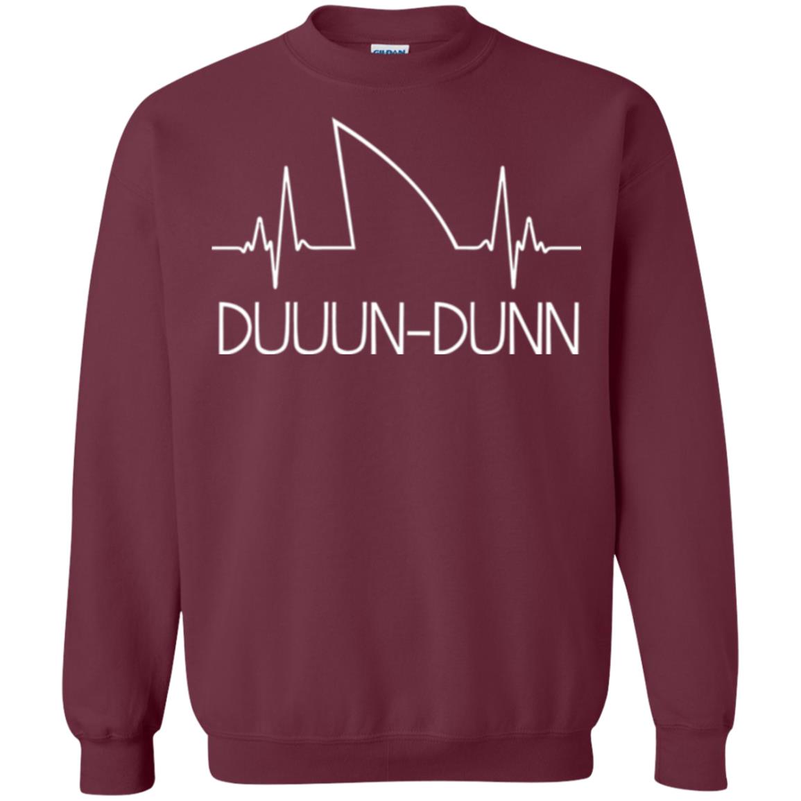 Funny Shark Shirt Feat. Shark Heartbeat Shark Lovers T-shirt Maroon