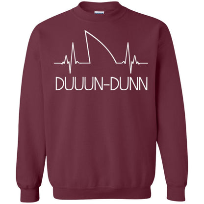Funny Shark Shirt Feat. Shark Heartbeat Shark Lovers T-shirt Maroon
