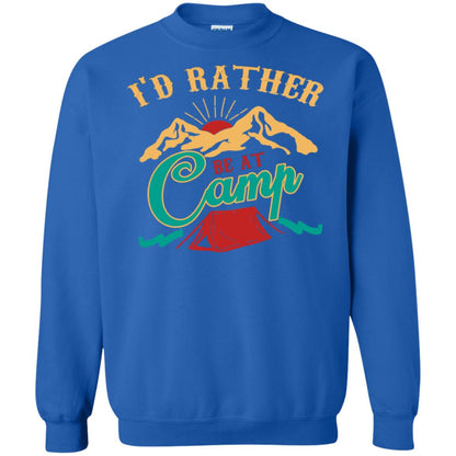 I'd Rather Be At Camp Camping Lovers Gift Shirt For Mens Of Womens Royal