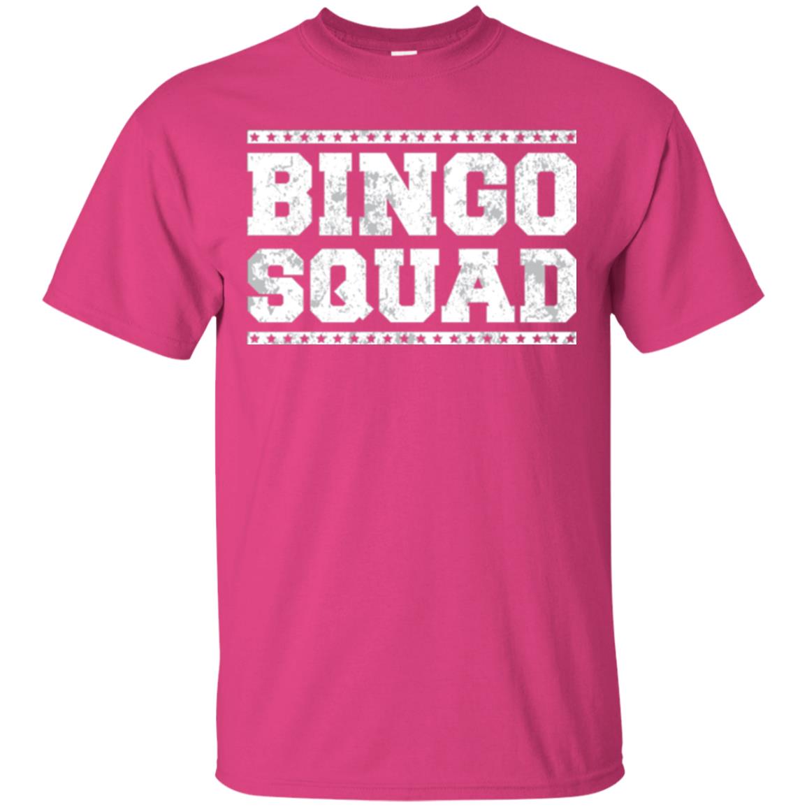 Bingo Squad Distressed Style Lucky Player T-shirt Heliconia