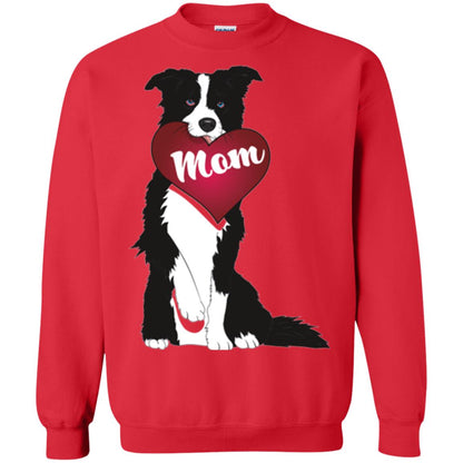 Dog Lover T-sshirt Border Collie Fetching Valentine Heart Red