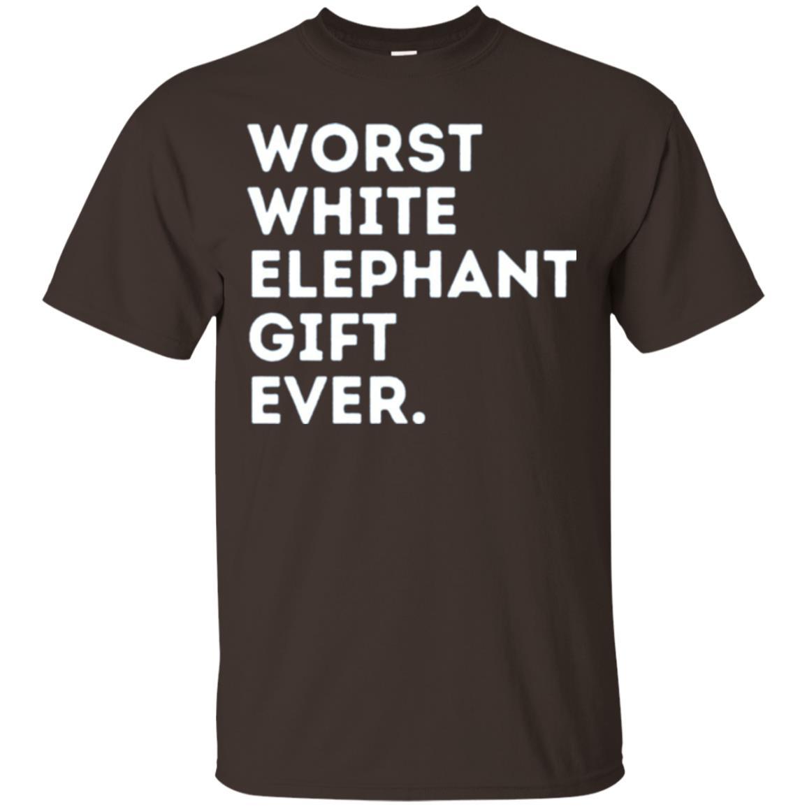 Best Worst White Elephant T-shirt Dark Chocolate