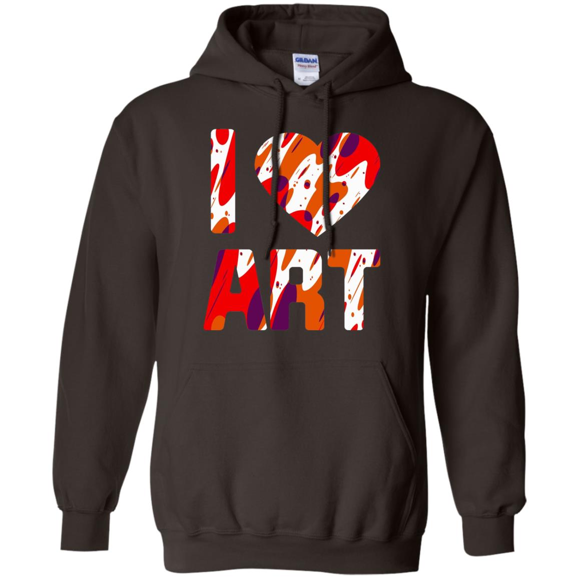 Artist T-shirt I Love Art Dark Chocolate