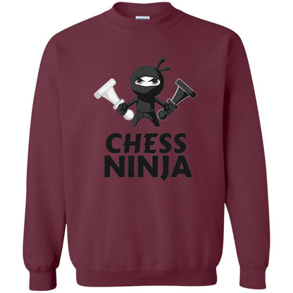 Funny Chess Ninja T-shirt Maroon