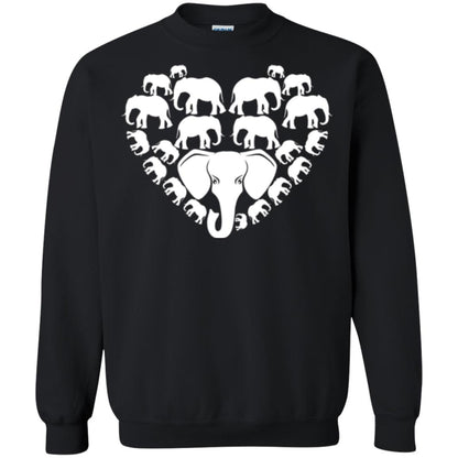 Elephant Lovers T-shirt Special Elephant Heart Black