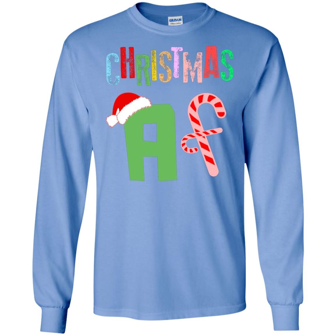 Chrismas Af X-mas Gift Shirt For Mens Or Womens Carolina Blue