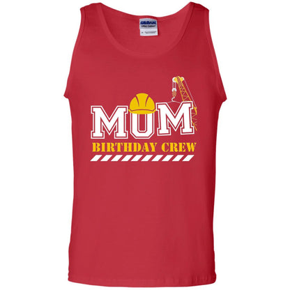 Mom Birthday Crew Mommy T-shirt Red