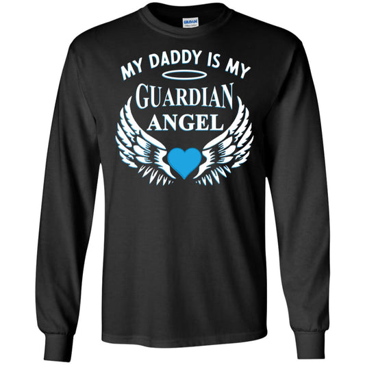 My Daddy Is My Guardian Angel Daddy In Heaven Shirt Black