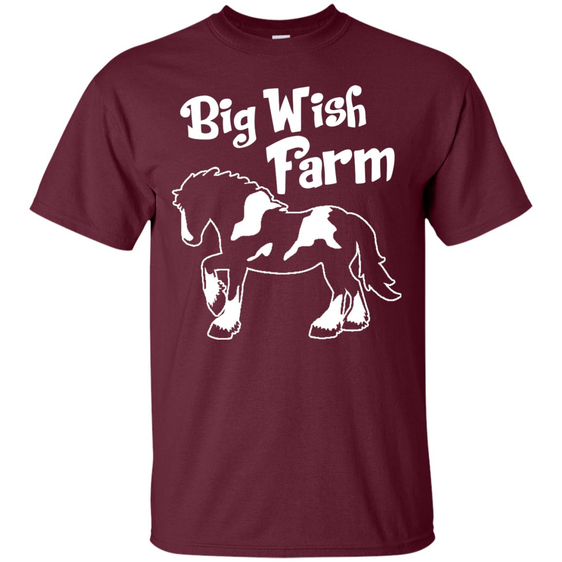 Big Wish Farm Horse Shirt Maroon