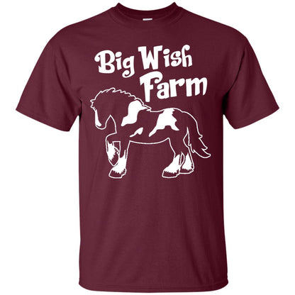 Big Wish Farm Horse Shirt Maroon