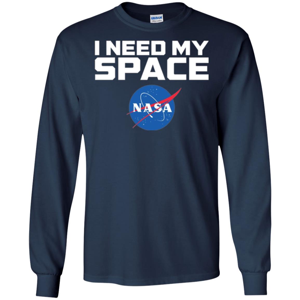 Nasa Logo T-shirt I Need My Space Navy