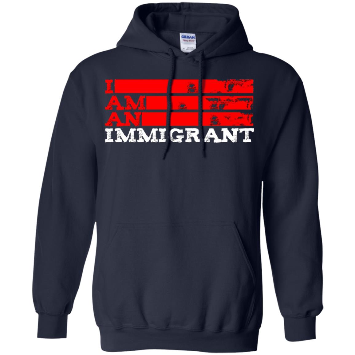 Anti Trump T-shirt Political Tee I Am An Immigrant Political Navy