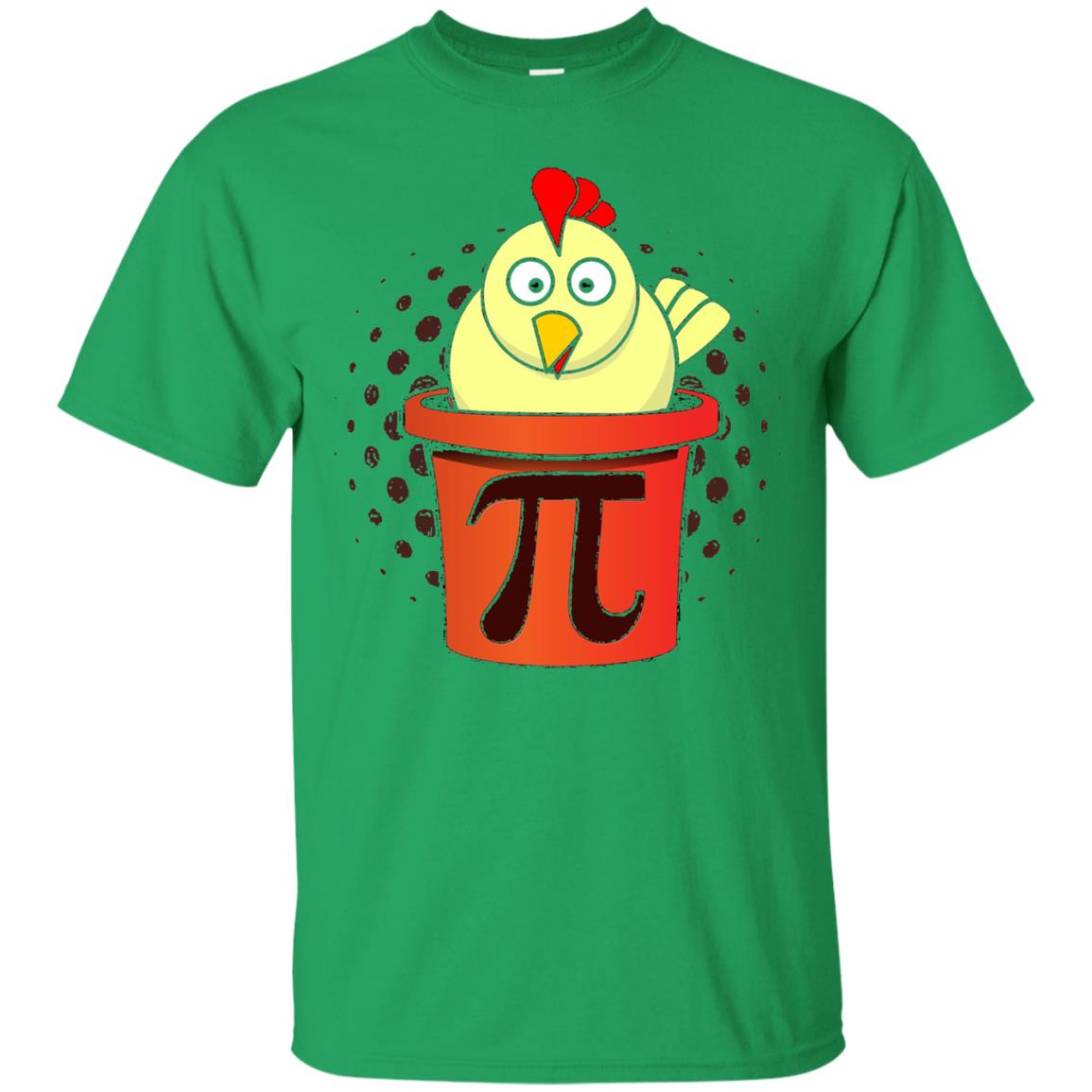 Chicken Pot Pi Funny Math T-shirt Irish Green