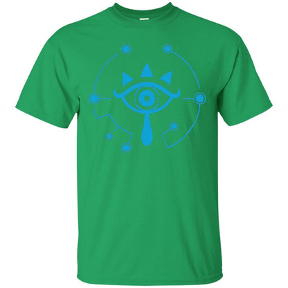 Nintendo Zelda Breath Of The Wild Sheikah Eye Logo T-shirt Irish Green