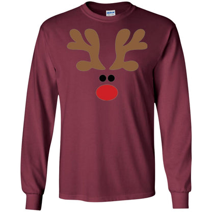Christmas T-shirt Reindeer Maroon