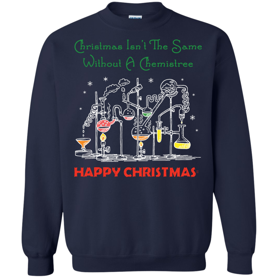 Christmas Isn't The Same Without A Chemistree Happy Christmas T-shirt Navy